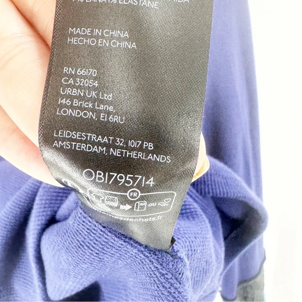 ✅ Free People Women's Cozy Craft‎ Cuff Top SIZE X-SMALL PURPLE